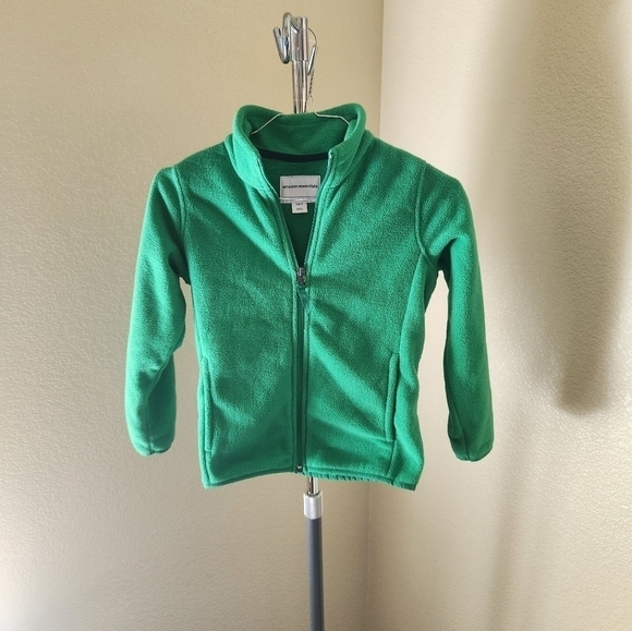 Kids Amazon Essentials New Without Tags Full Zip Fleece Jacket With Pockets - Picture 1 of 3